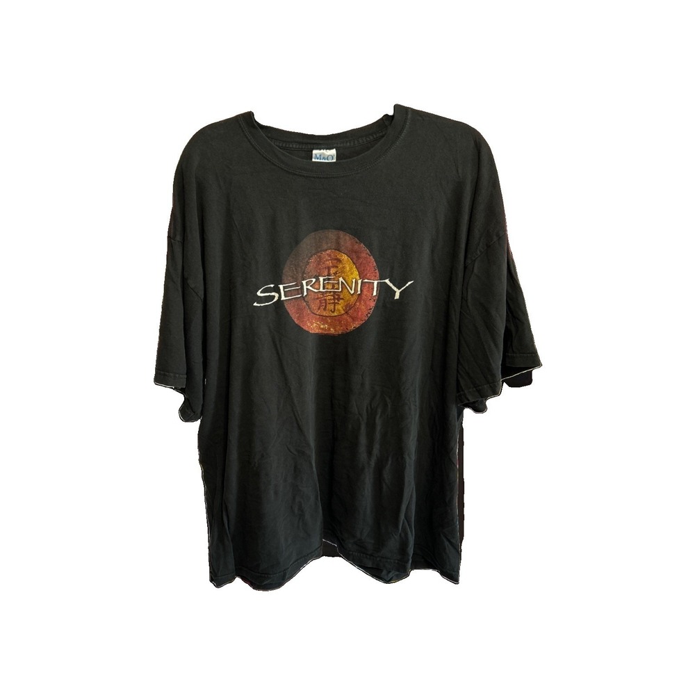 Vintage Serenity Movie Promo Tee T Shirt Y2K XXL 2XL M&O Knits Cotton Rip Read